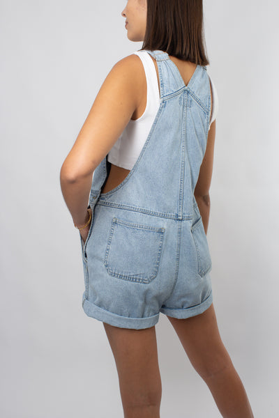 Denim Overalls - Light Blue - 3 Sizes S & L & XL