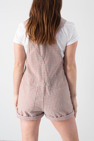 Red Check Overalls - 3 Sizes S, L & XL